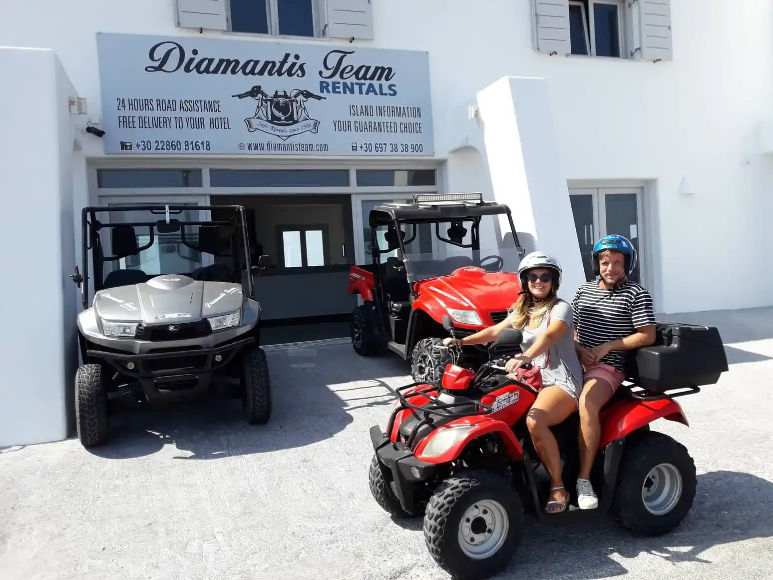 Diamantis Team Rentals Santorini - Rent an ATV, Buggy, Scooter - Fira - Akrotiri - Santorini